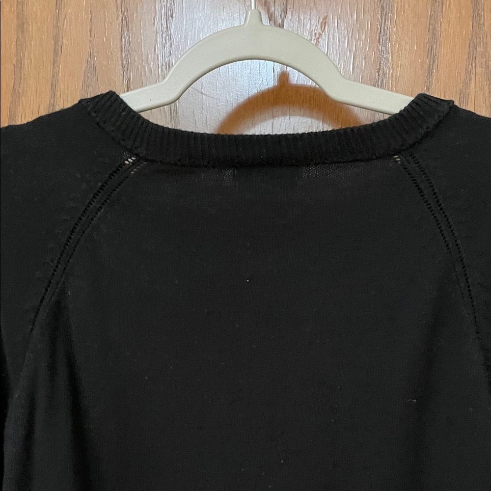CAT & JACK UGC Girls Size Medium (7/8) Black Button-Up Cardigan fancy buttons - Picture 8 of 8